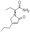 (alphaS)-alpha-Ethyl-2,5-dihydro-2-oxo-4-propyl-1H-pyrrole-1-acetamide molecular structure (CAS 357338-13-7)