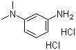N,N-二甲基间苯二胺二盐酸盐分子结构 (CAS 3575-32-4)