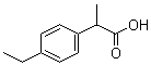 结构式 CAS# 3585-52-2, 2-(4-乙基苯基)丙酸
