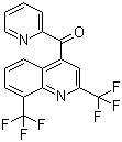 structure of CAS# 35853-55-5, [2,8-Bis(trifluoromethyl)-4-quinolinyl]-2-pyridinylmethanone
