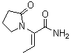 (alphaZ)-alpha-Ethylidene-2-oxo-1-pyrrolidineacetamide molecular structure (CAS 358629-47-7)