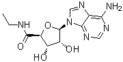structure of CAS# 35920-39-9, 5'-N-Ethylcarboxamidoadenosine;5'-N6-Ethylcarboxamidoadenosine; 744-96; Adenosine 5'-N-ethylcarboxamide; Adenosine 5'-ethylcarboxamide; D-NECA; NECA