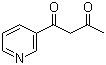结构式 CAS# 3594-37-4, 1-(3-吡啶基)-1,3-丁二酮