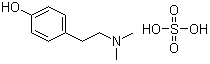 Hordenine sulfate (salt) molecular structure (CAS 3595-05-9)