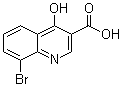 structure of CAS# 35973-17-2, 8-Bromo-4-hydroxy-3-quinolinecarboxylic acid