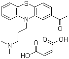 Acepromazine maleate molecular structure (CAS 3598-37-6)