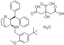 结构式 CAS# 359875-09-5, 马罗皮坦柠檬酸盐水合物
