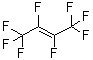 structure of CAS# 360-89-4, Octafluoro-2-butene;Perfluoro-1-methylpropene; Perfluoro-2-butene; Perfluorobutene-2; R 1318my