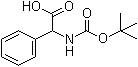 N-tert-Butoxycarbonyl-DL-phenylglycine molecular structure (CAS 3601-66-9)