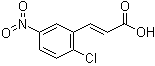 structure of CAS# 36015-19-7, 2-Chloro-5-nitrocinnamic acid