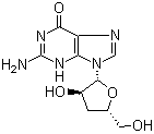 3'-Deoxyguanosine molecular structure (CAS 3608-58-0)
