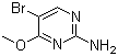 2-氨基-5-溴-4-甲氧基嘧啶分子结构 (CAS 36082-45-8)
