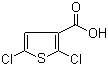2,5-二氯噻吩-3-羧酸分子结构 (CAS 36157-41-2)