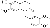 Jatrorrhizine molecular structure (CAS 3621-38-3)