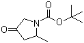 structure of CAS# 362706-25-0, 2-Methyl-4-oxo-1-pyrrolidinecarboxylic acid tert-butyl ester