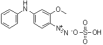 3-Methoxydiphenylamine-4-diazonium sulfate molecular structure (CAS 36305-05-2)