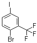 structure of CAS# 364-11-4, 1-Bromo-4-iodo-2-(trifluoromethyl)-benzene