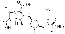 Doripenem hydrate molecular structure (CAS 364622-82-2)