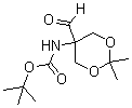 structure of CAS# 364631-73-2, tert-Butyl (5-formyl-2,2-dimethyl-1,3-dioxan-5-yl)carbamate
