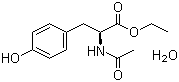 结构式 CAS# 36546-50-6, N-乙酰基-L-酪氨酸乙酯单水合物