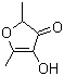 4-Hydroxy-2,5-dimethyl-3(2H)furanone molecular structure (CAS 3658-77-3)