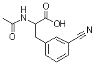 structure of CAS# 367272-51-3, N-Acetyl-3-cyanophenylalanine