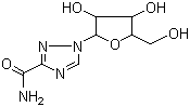 structure of CAS# 36791-04-5, Ribavirin;1-beta-D-Ribofuranosyl-1,2,4-triazole-3-carboxamide; Ribavirin; RTCA; Tribavirin; Vilona; Viramid; Virazid; Virazole; Biopolymers; ICN-1229