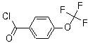 structure of CAS# 36823-88-8, 4-Trifluoromethoxybenzoyl chloride;4-(Trifluoromethoxy)-1-benzenecarbonyl chloride; p-Trifluoromethoxybenzoyl chloride
