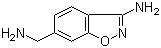 3-Amino-1,2-benzisoxazole-6-methanamine molecular structure (CAS 368426-78-2)