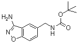 structure of CAS# 368426-88-4, [(3-Amino-1,2-benzisoxazol-5-yl)methyl]carbamic acid 1,1-dimethylethyl ester