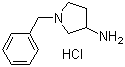 结构式 CAS# 368429-76-9, 1-(苯基甲基)-3-吡咯烷胺盐酸盐