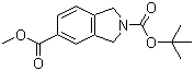 结构式 CAS# 368441-44-5, N-(叔丁氧羰基)-5-(甲氧羰基)异吲哚啉