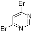结构式 CAS# 36847-10-6, 4,6-二溴嘧啶