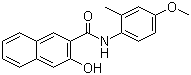 3-Hydroxy-4'-methoxy-2'-methyl-2-naphthanilide molecular structure (CAS 3689-20-1)