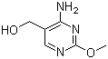 4-氨基-2-甲氧基-5-嘧啶甲醇分子结构 (CAS 3690-12-8)