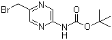 (5-Bromomethylpyrazin-2-yl)carbamic acid tert-butyl ester molecular structure (CAS 369638-69-7)
