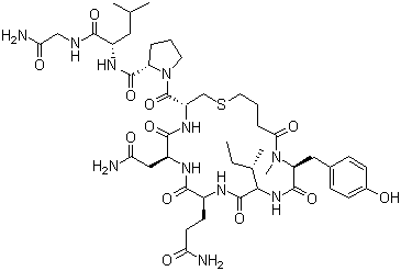 结构式 CAS# 37025-55-1, 卡贝缩宫素