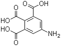 1-氨基苯-3,4,5-三羧酸分子结构 (CAS 37141-01-8)