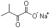 Sodium 3-methyl-2-oxobutanoate molecular structure (CAS 3715-29-5)