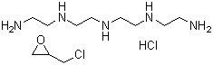 structure of CAS# 37296-80-3, Colestipol hydrochloride;N'-(2-Aminoethyl)-N-[2-(2-aminoethylamino)ethyl]ethane-1,2-diamine 2-(chloromethyl)oxirane hydrochloride