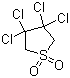 结构式 CAS# 3737-41-5, 3,3,4,4-四氯环丁砜; 3,3,4,4-四氯四氢噻吩 1,1-二氧化物