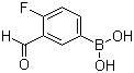 4-Fluoro-3-formylphenylboronic acid molecular structure (CAS 374538-01-9)