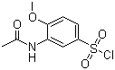 结构式 CAS# 3746-67-6, 3-乙酰氨基-4-甲氧基苯磺酰氯