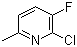 2-Chloro-3-fluoro-6-picoline molecular structure (CAS 374633-32-6)