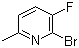 2-Bromo-3-fluoro-6-methylpyridine molecular structure (CAS 374633-36-0)