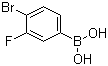 structure of CAS# 374790-97-3, 4-Bromo-3-fluorophenylboronic acid;4-Bromo-3-fluorobenzeneboronic acid