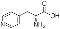 结构式 CAS# 37535-50-5, D-3-(4-吡啶基)-丙氨酸; 3-(4-吡啶基)-D-丙氨酸