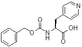 N-苄氧羰基-3-(4-吡啶基)-L-丙氨酸分子结构 (CAS 37535-53-8)