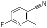 结构式 CAS# 375368-85-7, 5-氰基-2-氟-6-甲基吡啶; 2-甲基-6-氟烟腈
