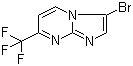 结构式 CAS# 375857-65-1, 3-溴-7-(三氟甲基)咪唑并[1,2-a]嘧啶